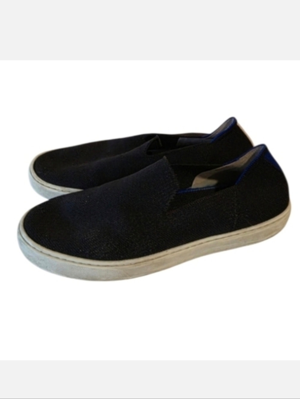 Rothy's 8.5 Black Women's Sneakers Slip On Laid Back Casual Shoes